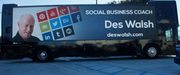 Des Walsh, Social Business Coach - bus